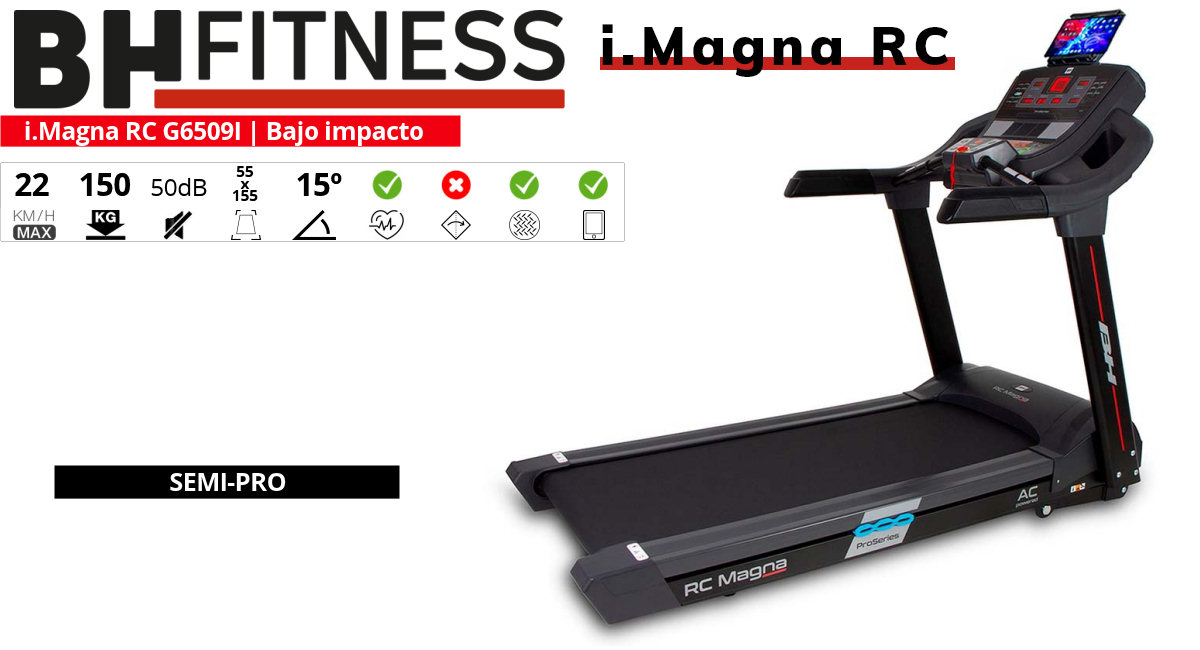 Cinta de correr BH Fitness i.Magna RC G6509I